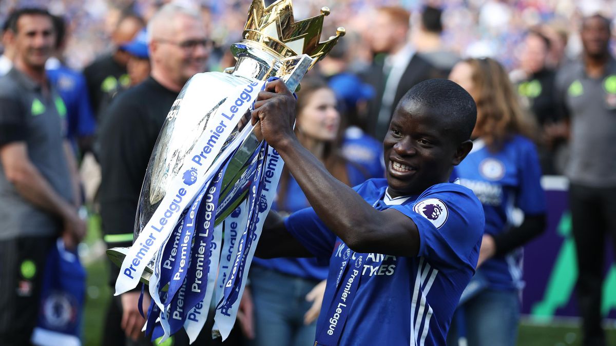 N'Golo Kante won Premier League titles in successive seasons with Leicester and Chelsea and the 2018 World Cup with France