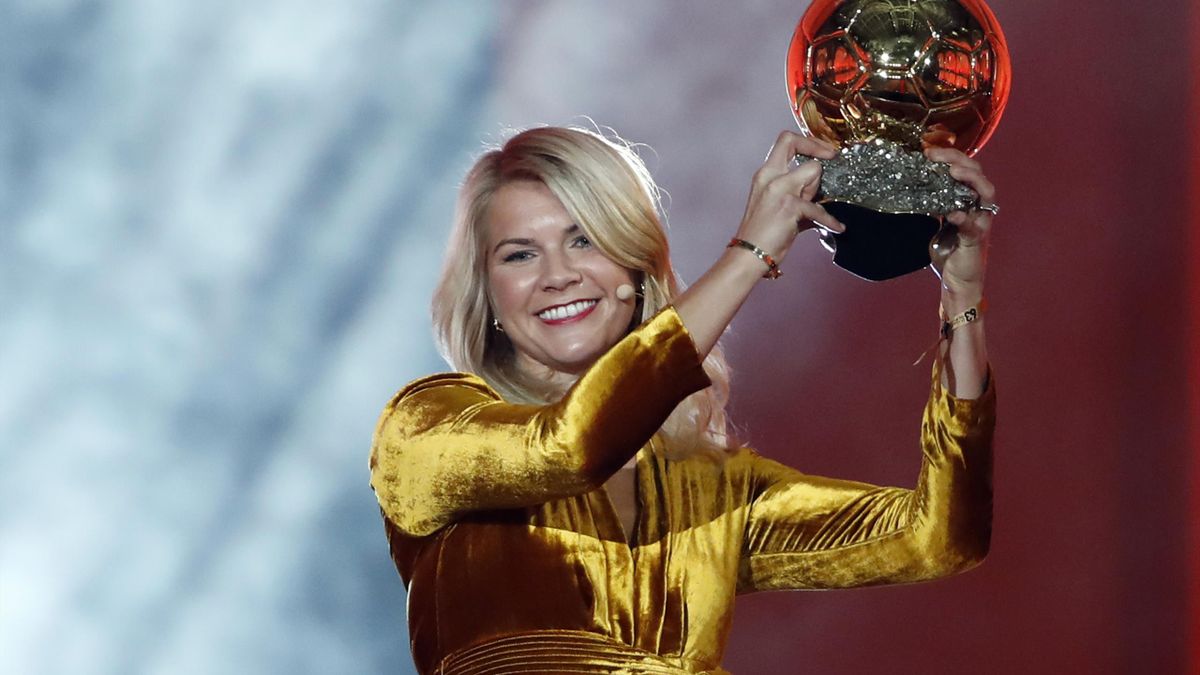 Ada Hegerberg won the women’s Ballon d’Or (Christophe Ena/AP)