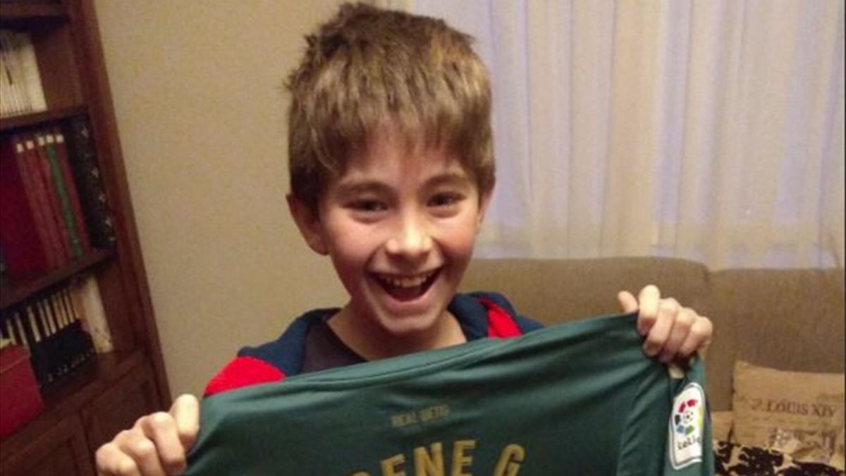 Ni Lo Celso ni Joaquín, el niño bético que pidió los Reyes una camiseta de Irene - Eurosport