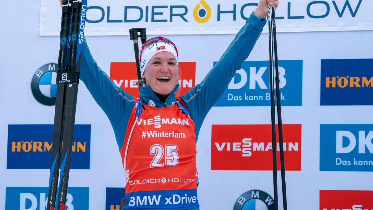 Norwegian Olsbu Røiseland sprints to Biathlon World Cup win