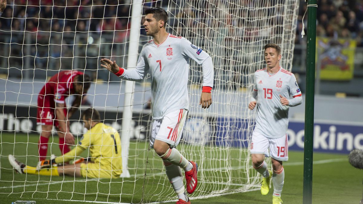Alvaro Morata dedicates Spain win to coach Luis Enrique ...