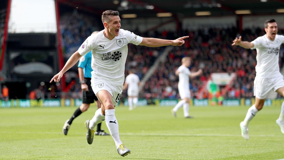 Ashley Westwood scored Burnley's second goal at Bournemouth (Andrew Matthews/PA Images)