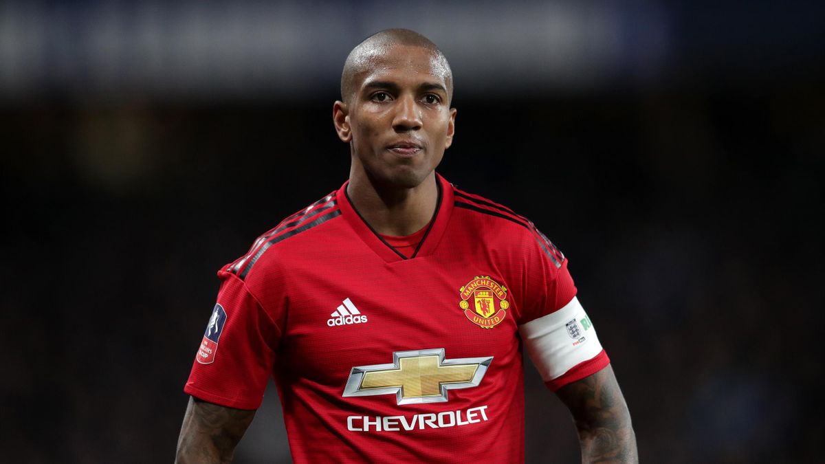 Manchester United’s Ashley Young was abused on social media following the club's Champions League exit in Barcelona