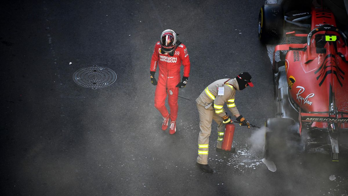 Leclerc crashes out of Baku qualifying - Eurosport