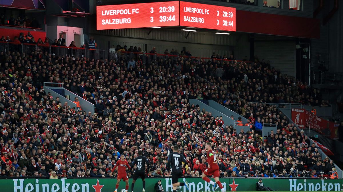 FC Liverpool Anzeigetafel sagt den Spielstand vorher