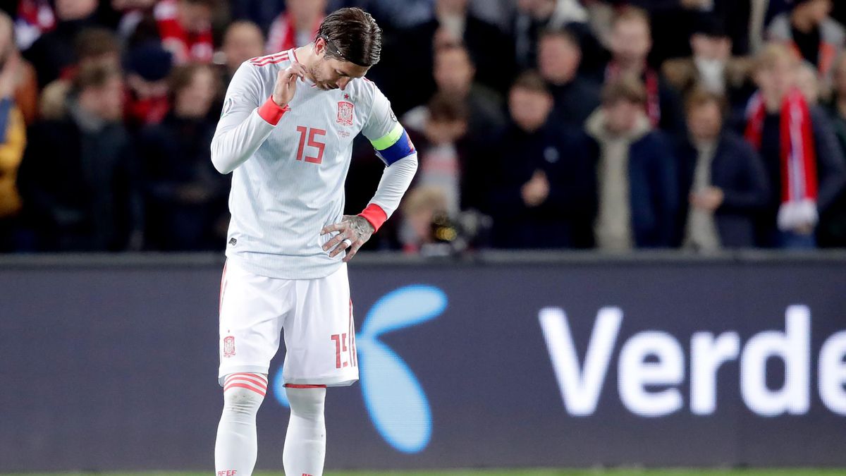 Fotogalería: El agridulce partido 168 de Sergio Ramos contra Noruega