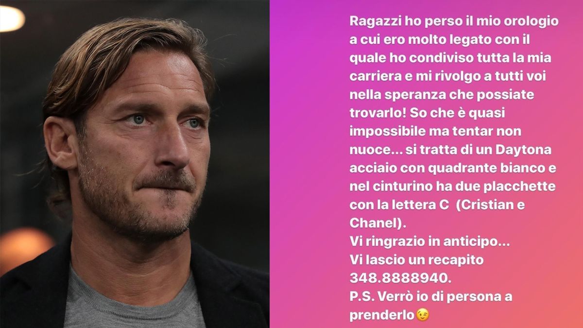 L'appello di Totti: \