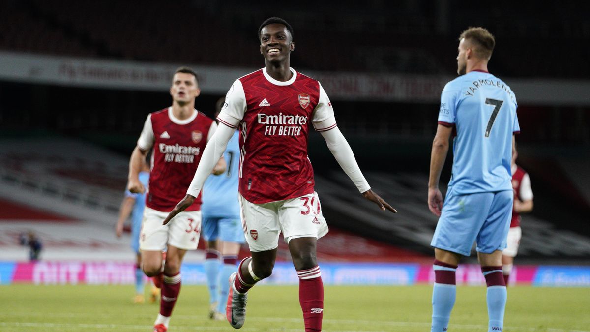Eddie Nketiah strikes late to snatch win for laboured Arsenal