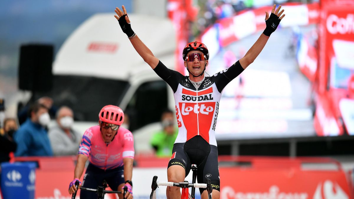 La Vuelta 2020 Wellens pips Woods in thrilling breakaway finish Hugh Carthy still in GC contention Eurosport