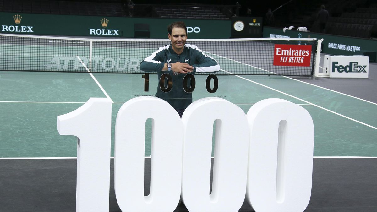 ATP Masters Paris Rafael Nadal feiert 1000