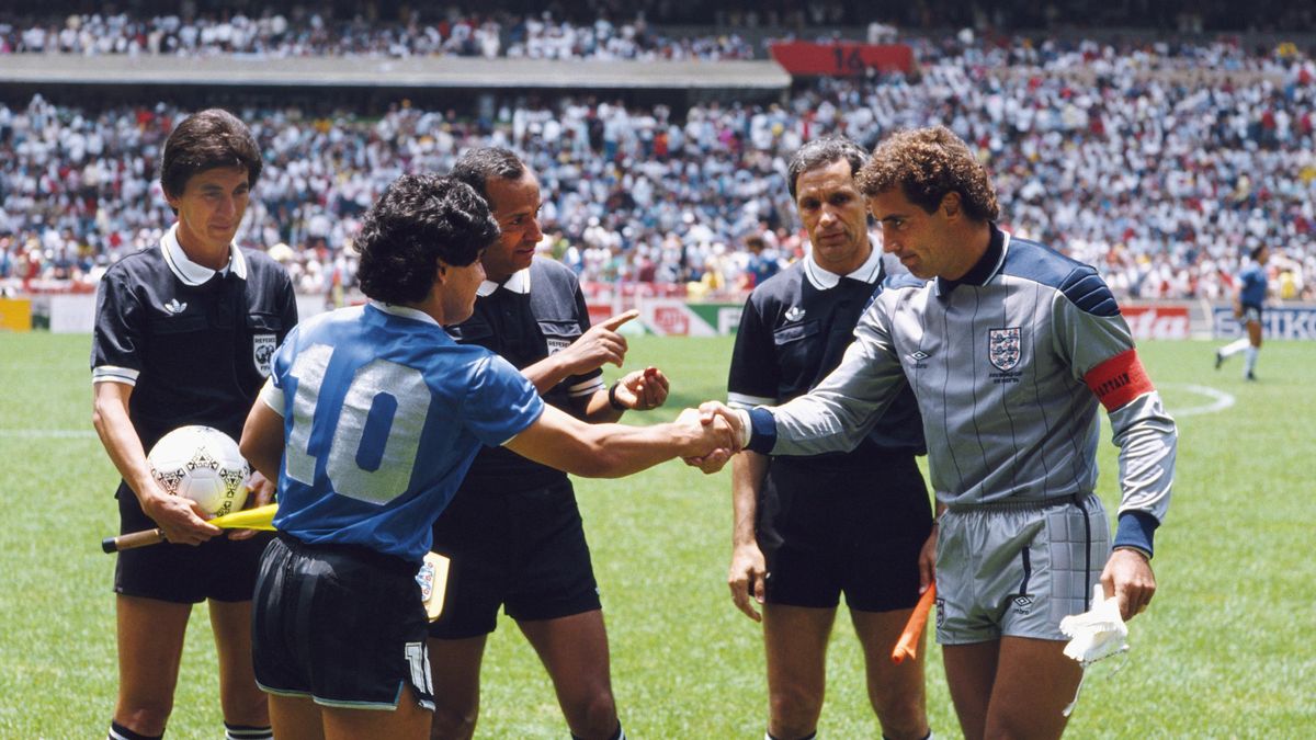Diego Maradona for Argentina in the 1986 World Cup final