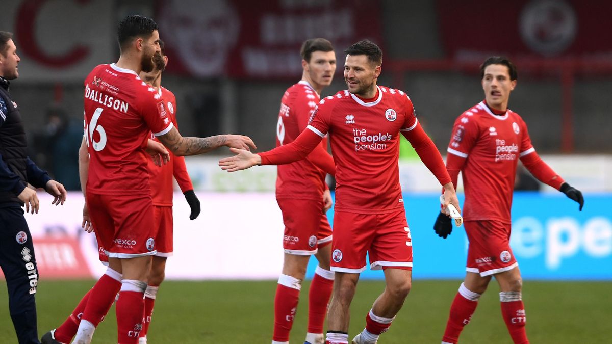 TOWIE star Mark Wright comes on as substitute for Crawley Town in FA Cup upset win over Leeds United Eurosport