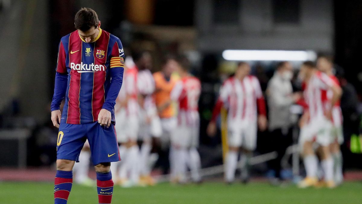 FC Barcelona verliert Supercup-Finale gegen Athletic Bilbao - Messi fliegt mit Rot vom Platz