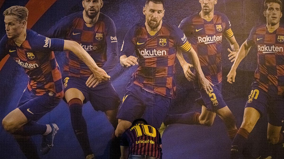 Leo Messi, imagen de una publicidad del Camp Nou