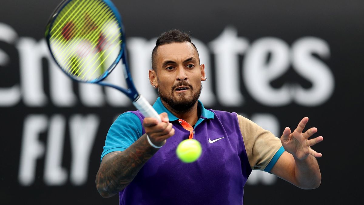 Murray River Open 2021 - Nick Kyrgios wins first match in 12 months after telling off umpire