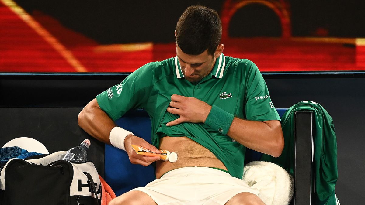 Soaked køleskab nyt år Australian Open 2021 - Novak Djokovic's bid for Australian Open record in  danger with injury - Eurosport