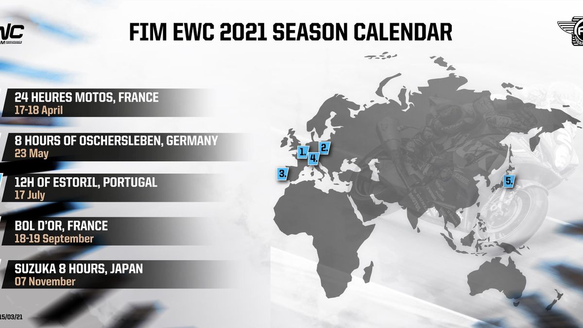 2021 FIM EWC calendar