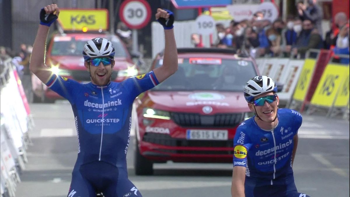 Itzulia Basque Country 2021 - Denmarks Mikkel Honore wins Stage 5 in Deceuninck-QuickStep one-two