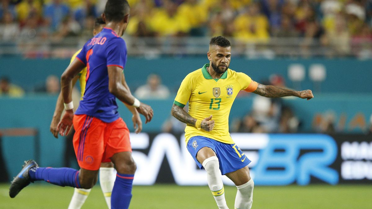 Yokohama, Japan. 22nd July 2021. T'QUIO, TO - 22.07.2021: OLYMPIC GAMES  TOKYO 2020 2021 TOKYO - Dani Alves do Brasil during the soccer game between  Brazil and Germany at the Tokyo 2020