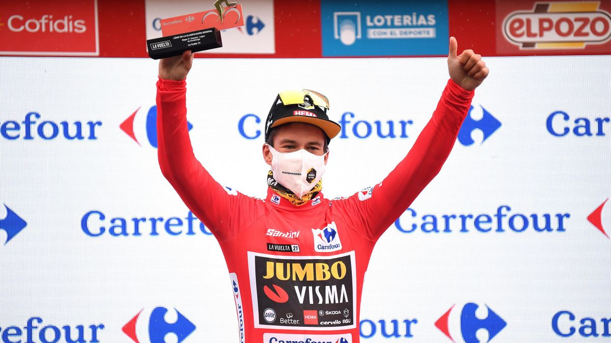 Primoz Roglic, nuevo maillot rojo en la Vuelta a España 2021