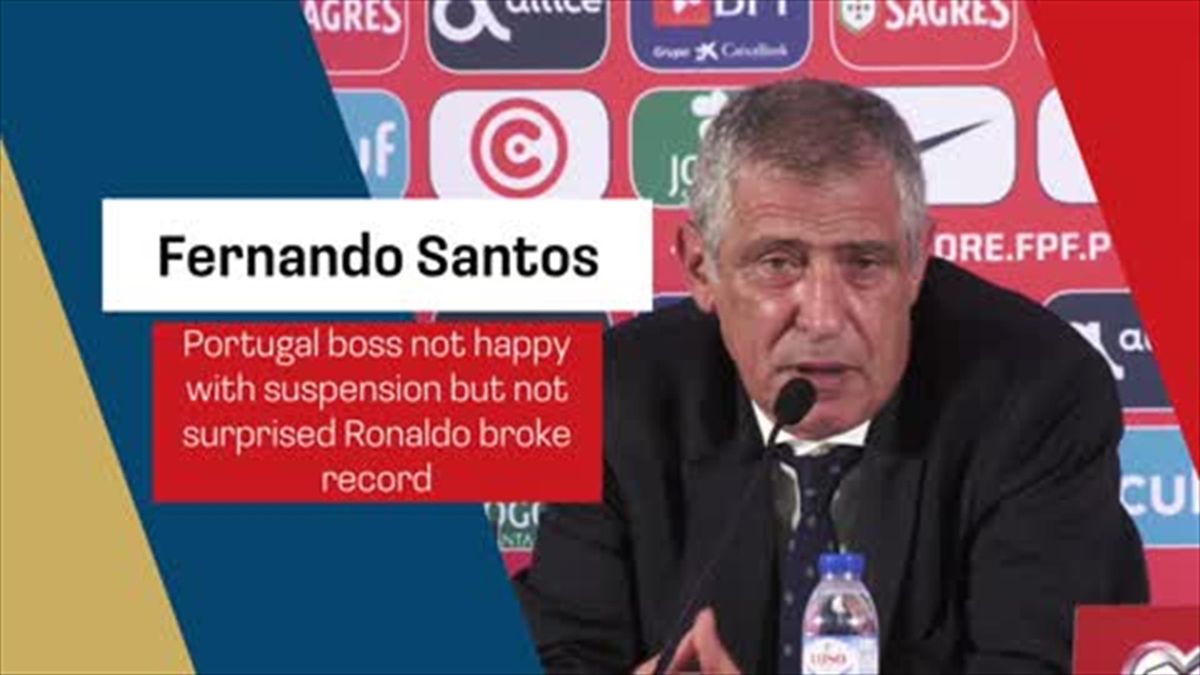 'it's human' - Santos understands Ronaldo getting suspension but still not happy