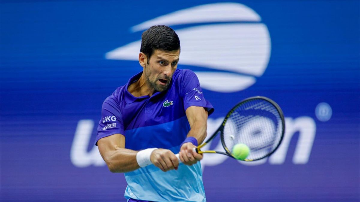 Novak Djokovic en el US Open 2021