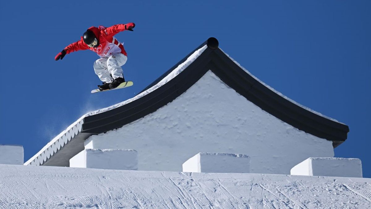 Het snowboardparcours is gebaseerd op de Chinese muur
