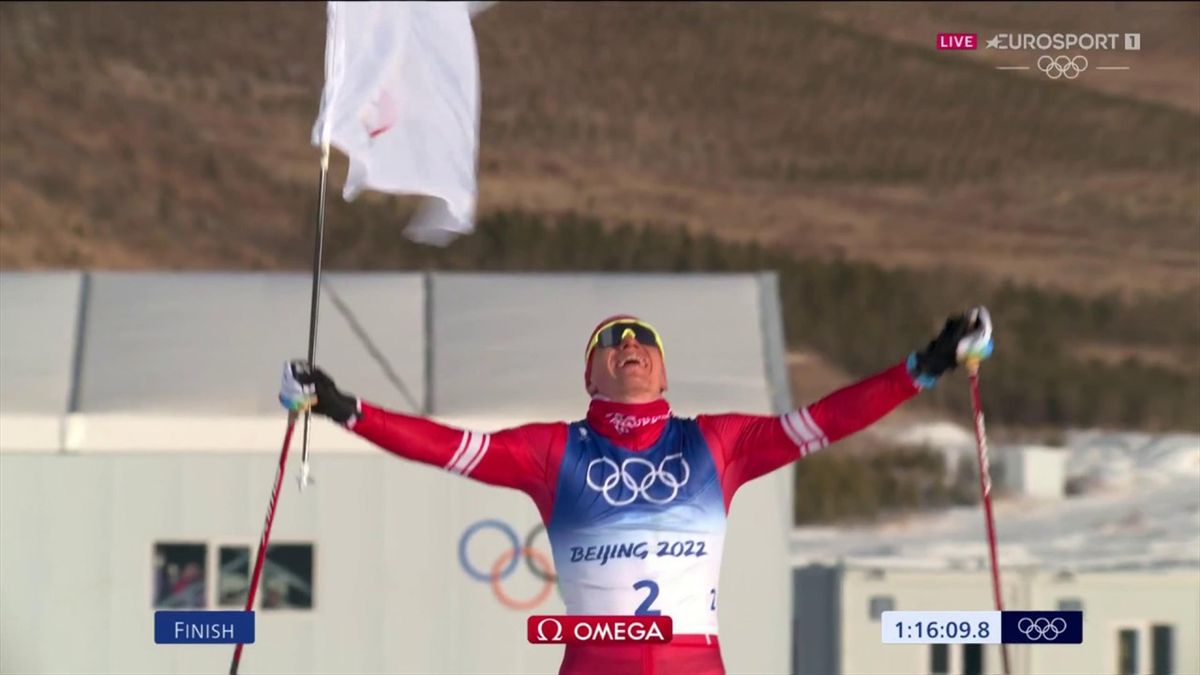 Ive never seen it! - Alexander Bolshunov shocks commentators by celebrating mid-race at Beijing Olympics