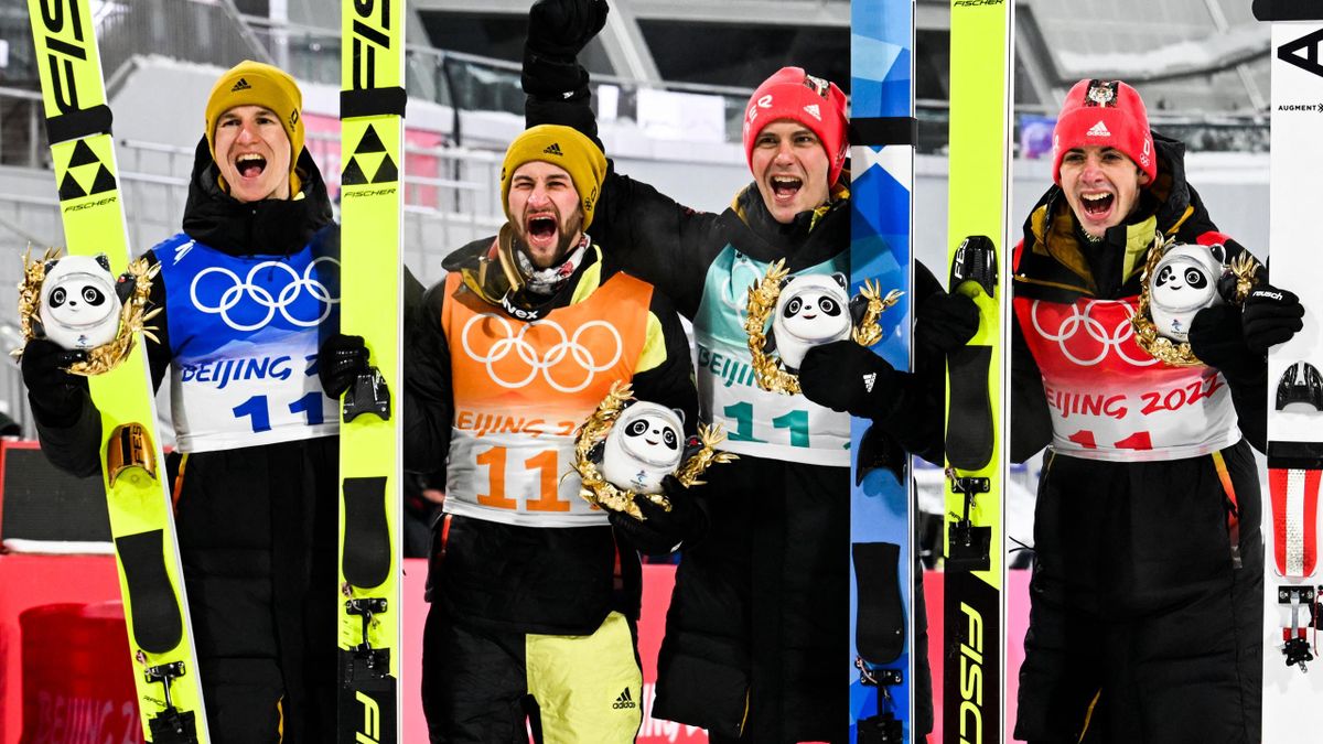 Olympia 2022 - live im TV bei Eurosport und im Livestream am Montag Skispringer gewinnen Medaille