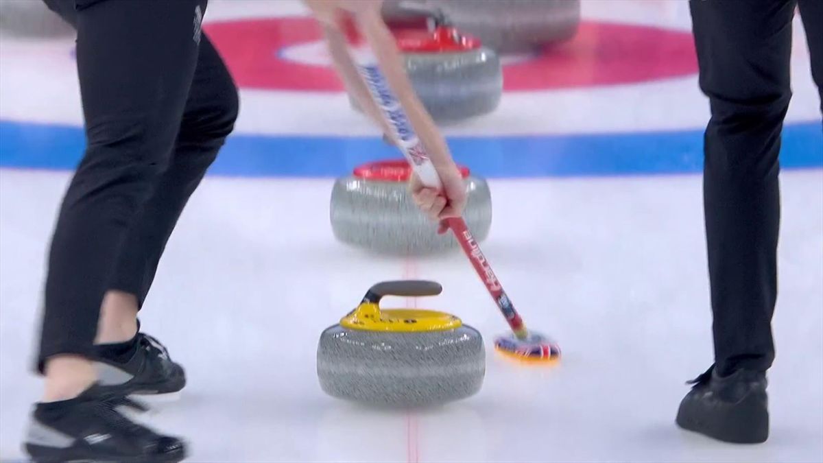 Curling Großbritannien guter Stein 3. End