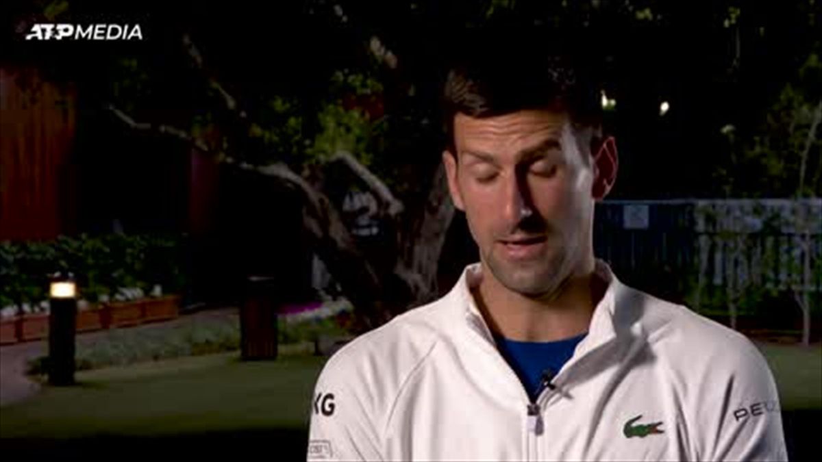 Tennis Djokovic Dubai Interview