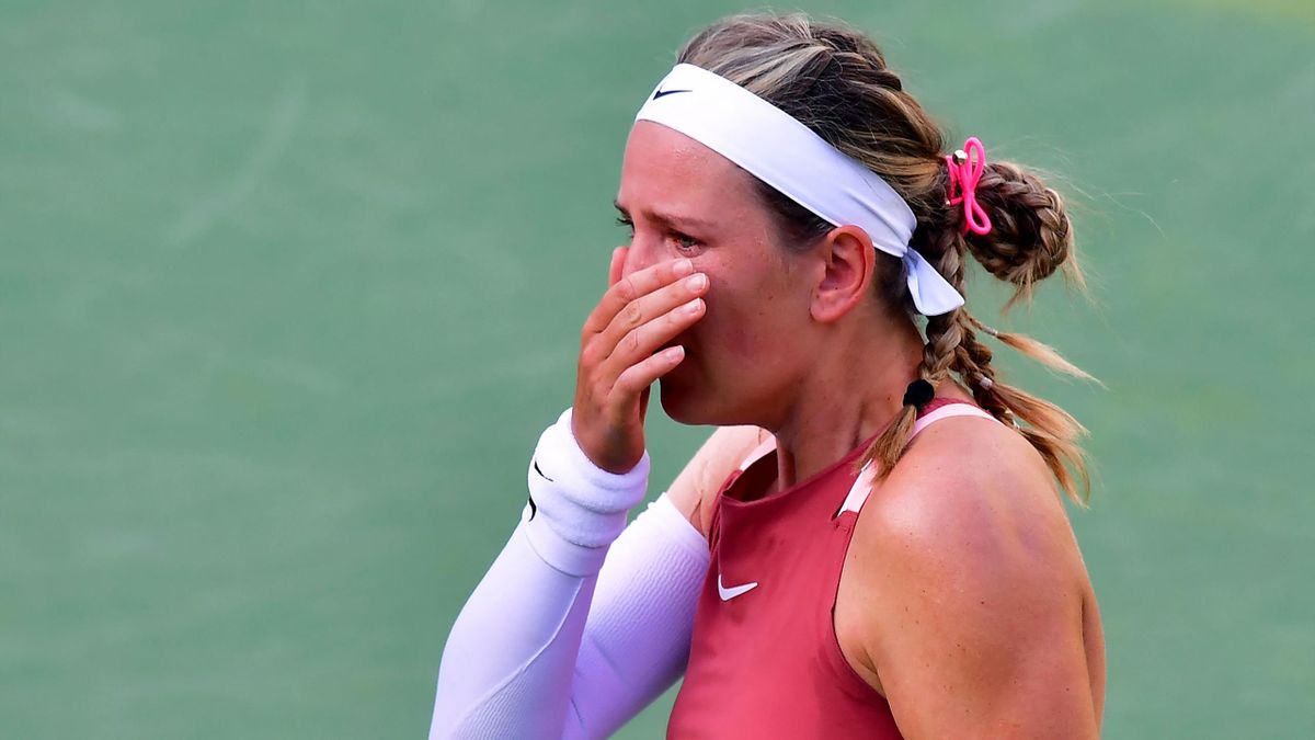 WTA Indian Wells Victoria Azarenka bricht mitten im Spiel gegen Elena Rybakina in Tränen aus