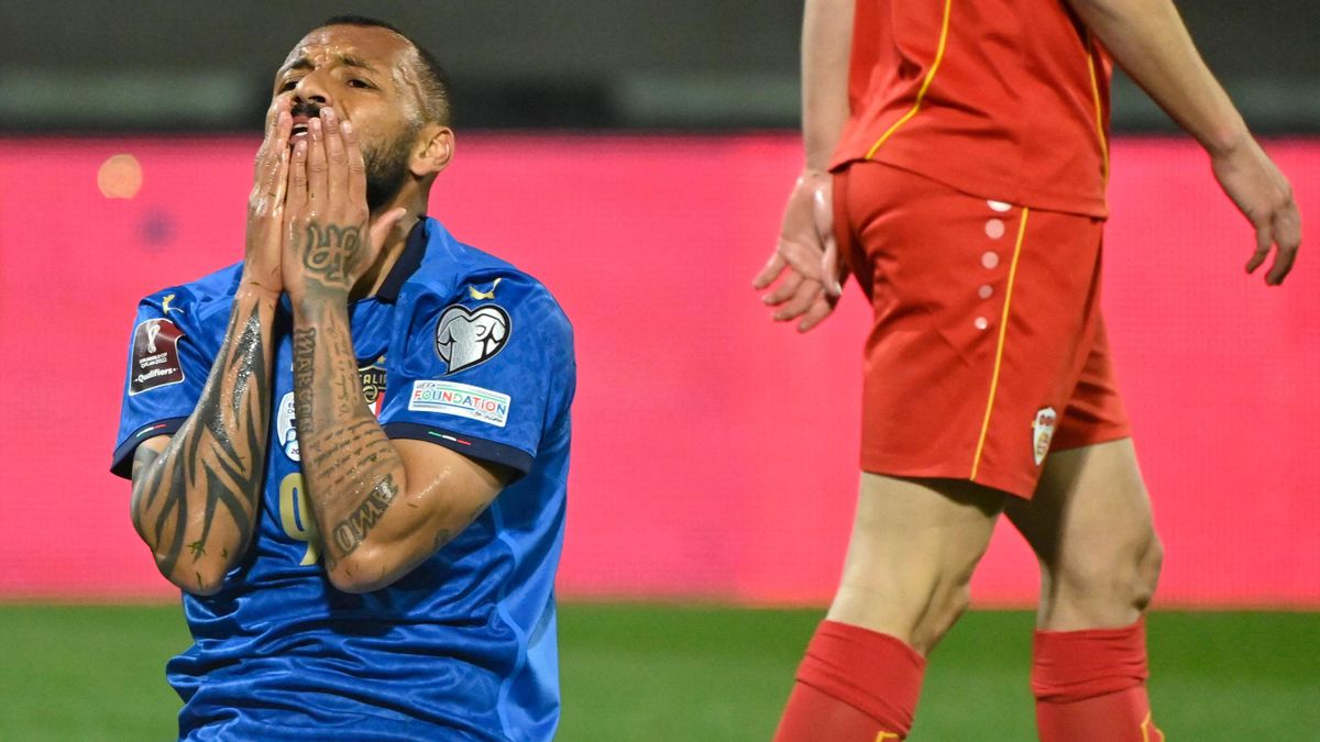 Italy 0-1 North Macedonia Roberto Mancinis side dumped out in huge shock after late Aleksander Trajkovski strike