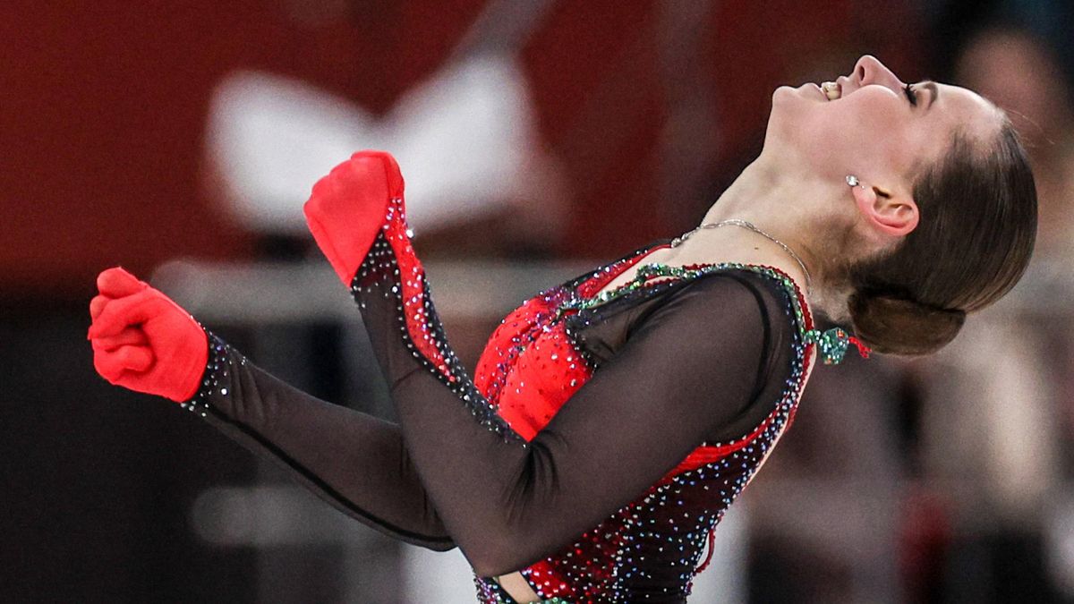 Entraînement d'une gymnaste russe