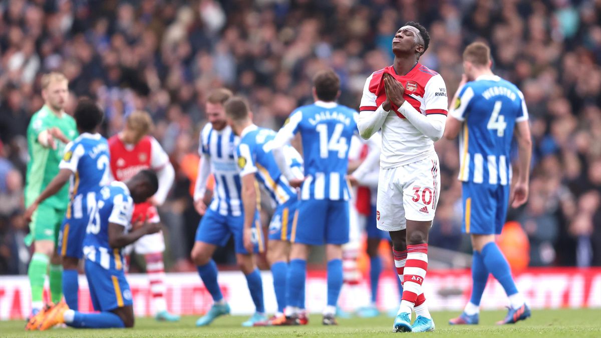 Brighton stun Arsenal to dent Gunners top-four ambitions despite late Martin Odegaard goal