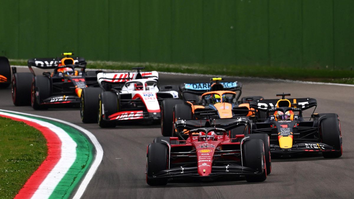 Max Verstappen makes late move to sweep past Charles Leclerc and take Sprint win at Emilia Romagna Grand Prix