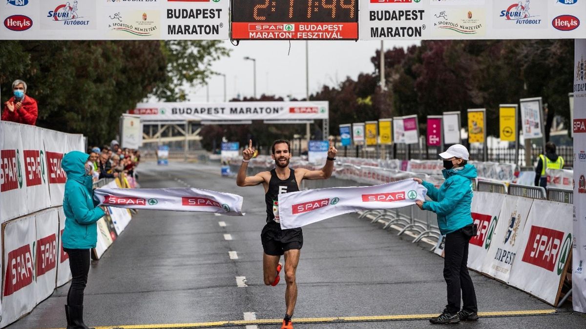Csere Gáspár a 2020-as 35. Spar Budapest Maraton győztese
