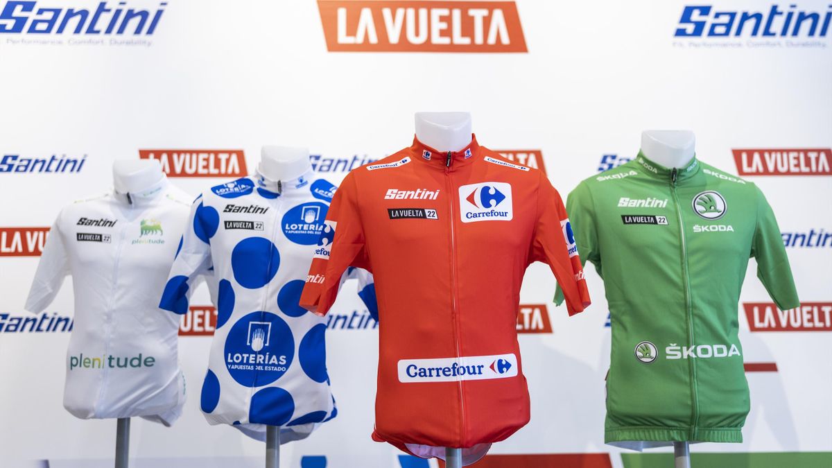 Presentación de los maillots oficiales de La Vuelta a España 2022