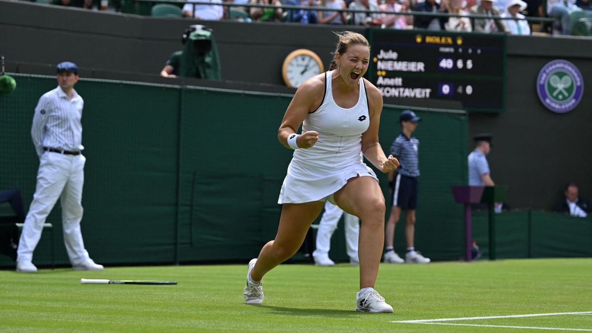 Wimbledon 2022 Jule Niemeier schlägt mit Anett Kontaveit die Nummer zwei der Setzliste in Runde zwei