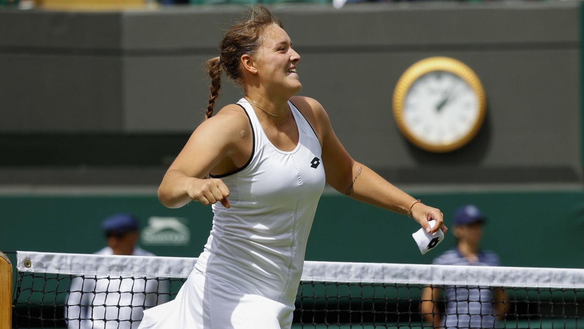 Wimbledon Jule Niemeier und Andrea Petkovic jubeln nach Tiebreak-Wahnsinn bei Doppel-Auftakt