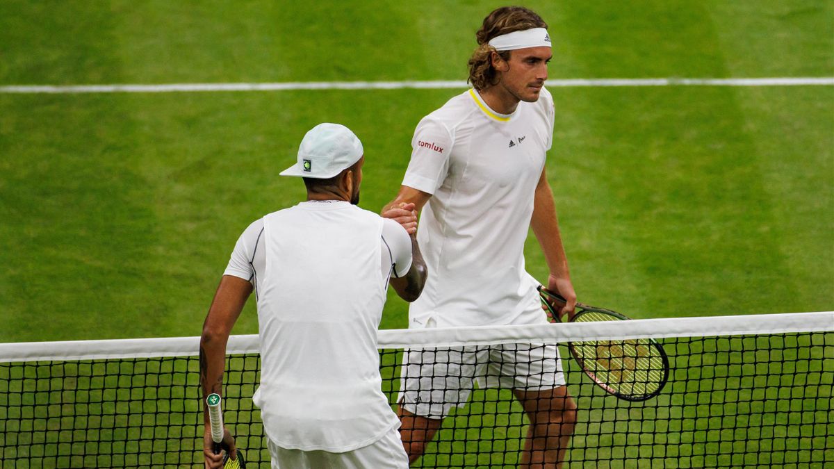 Wimbledon Nick Kyrgios und Stefanos Tsitsipas müssen nach hitzigem Drittrundenduell Geldstrafe zahlen