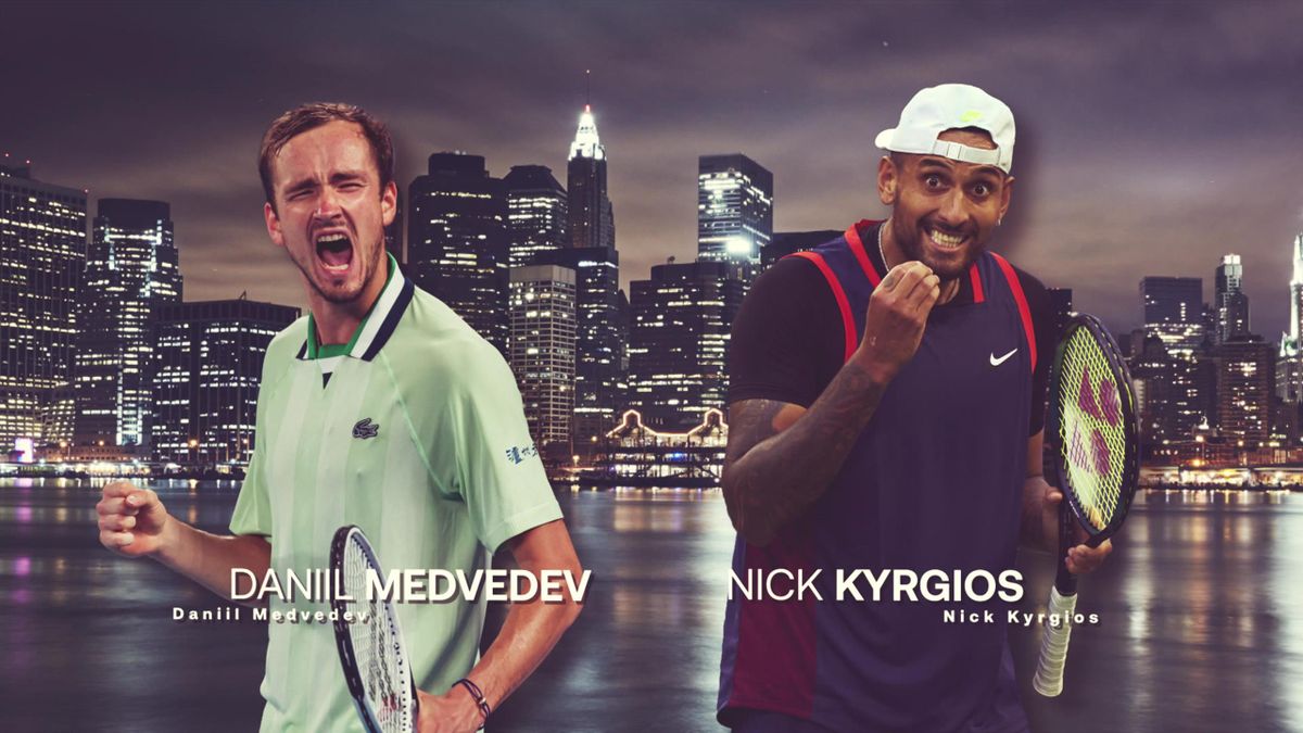Nick Kyrgios fordert Daniil Medvedev im Achtelfinale der US Open