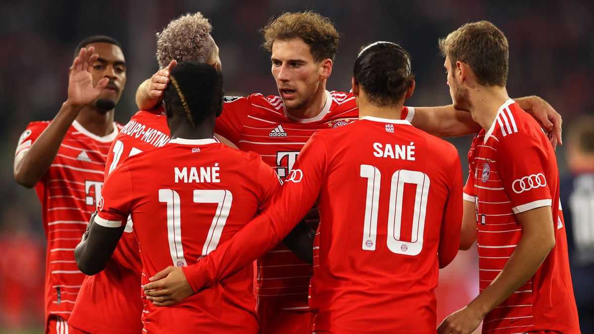 Doppelpacker Sané, Tor-Debütant Sadio Mané FC Bayern feiert Kantersieg gegen Viktoria Pilsen