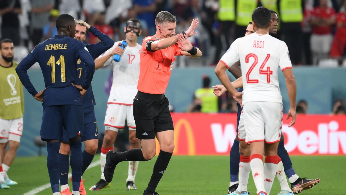 WM 2022 - Kuriosum im französischen Fernsehen TV-Sender verpasst VAR-Korrektur gegen Tunesien