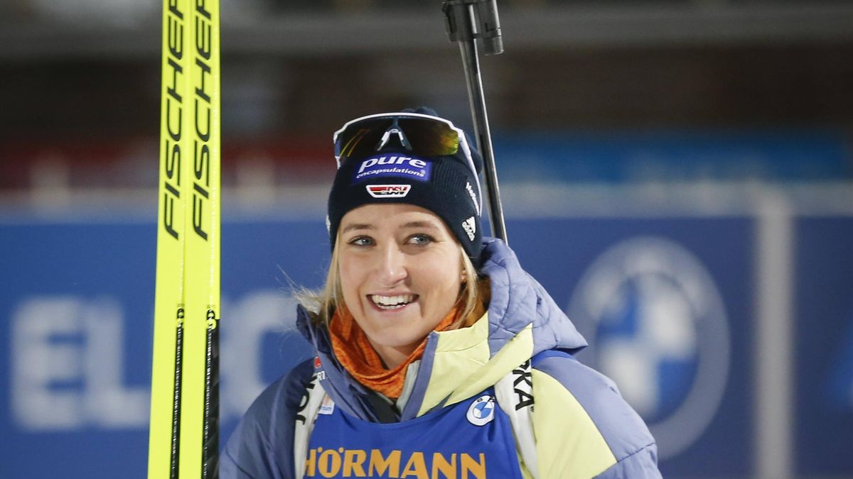 BiathlonWM David Zobel, Roman Rees, Anna Weidel, Sophia Schneider und