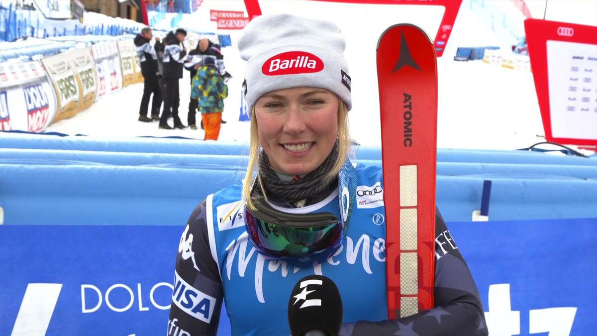 Mikaela Shiffrin goes clear of Lindsey Vonn with 83rd World Cup win after dramatic giant slalom triumph in Kronplatz