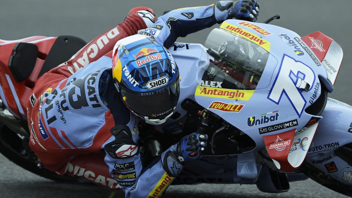 MotoGP Argentina Grand Prix Alex Marquez takes shock maiden pole position despite crash and fire