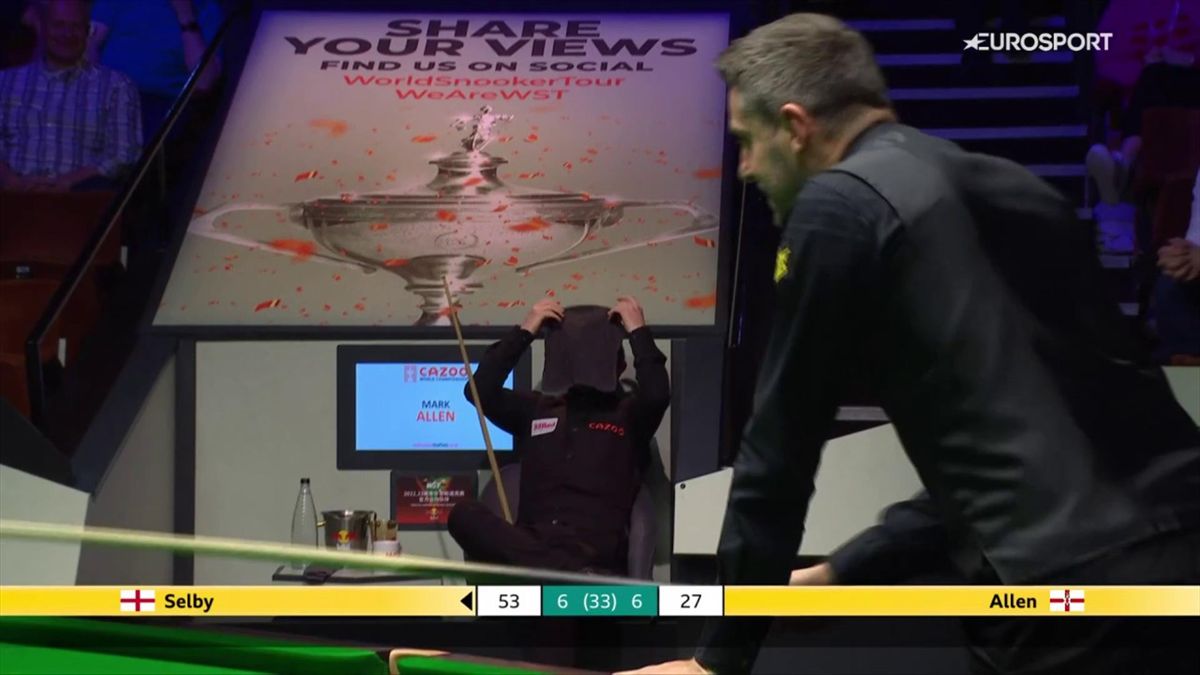 World Snooker Championship Scoreboard gaffe causes confusion between Mark Allen and Mark Selby