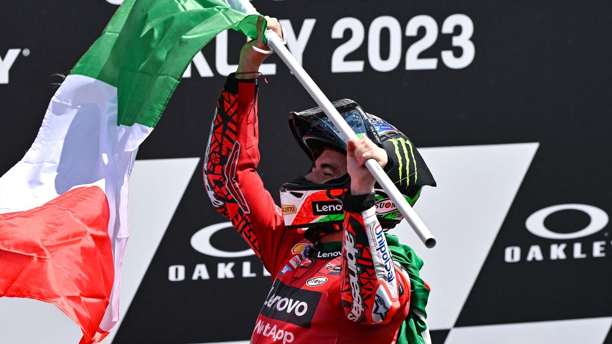 Francesco Bagnaia cleans up at Italian Grand Prix with dominant win to extend championship lead