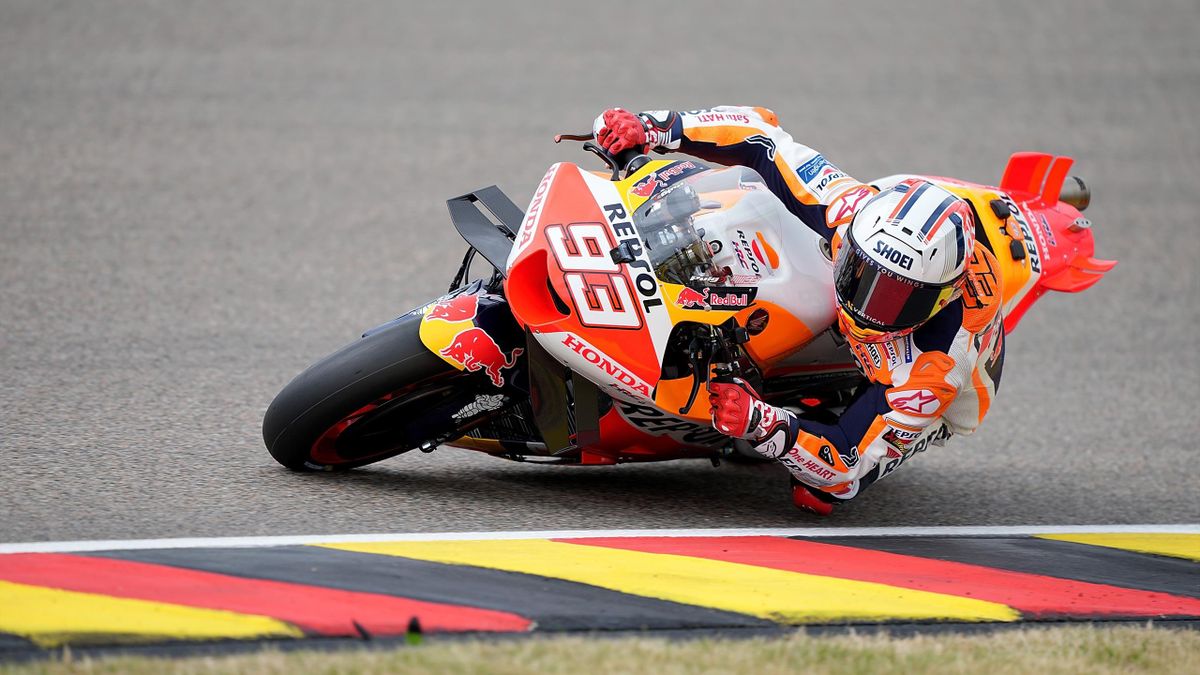 MotoGP Germany Marc Marquez wipes out Johann Zarco in drama-filled practice session topped by Marco Bezzecchi